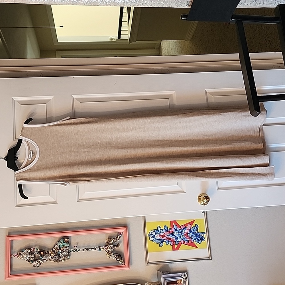 Calvin Klein maxi dress worn once for photo Size M soft luxurious fabric